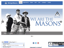Tablet Screenshot of michiganmasons.org